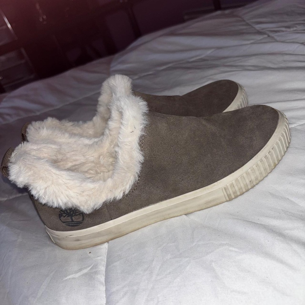 Women's Timberland fleece lined slip on sneakers